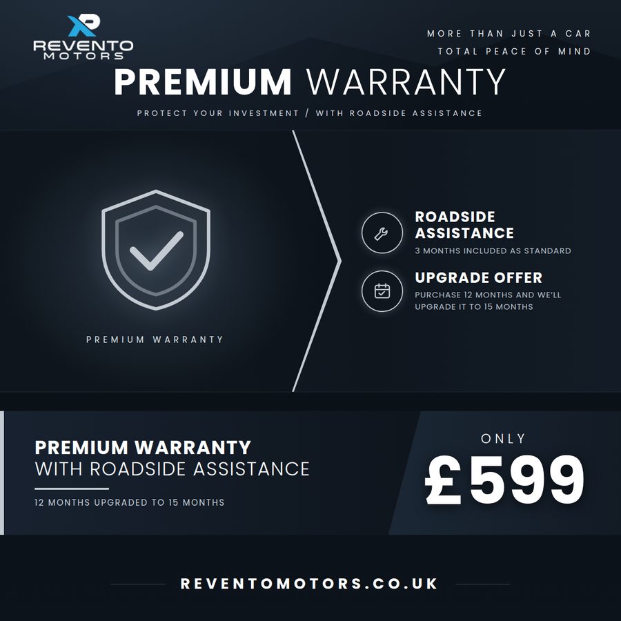 Premium warranty with roadside assistance, standalone £599.